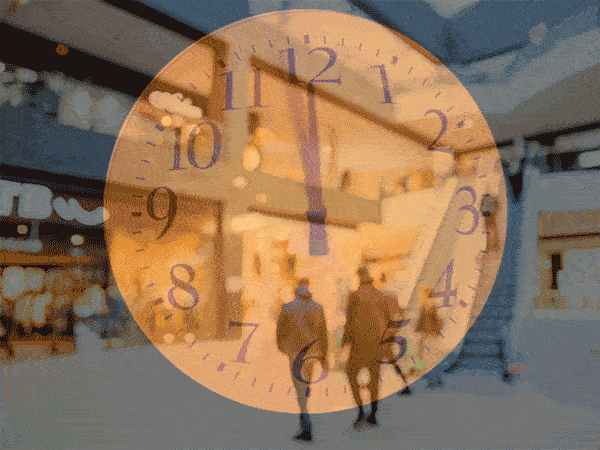 Why you almost never see a clock at the mall