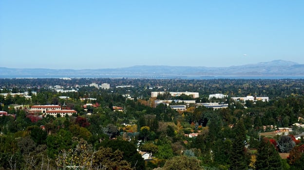 Stanford Research Park, seen from above